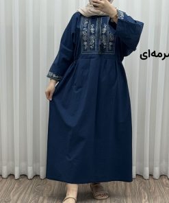 پیراهن گلدوزی مایا لینن کد 1745