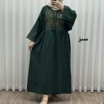 پیراهن گلدوزی مایا لینن کد 1745 - Image 2