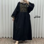 پیراهن گلدوزی مایا لینن کد 1745 - Image 3