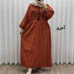 پیراهن گلدوزی مایا لینن کد 1745 - Image 7