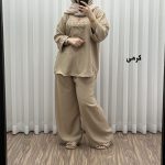 ست بلوز شلوار گلدوزی مدل آلنای کد 1639 - تصویر 10