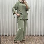 ست بلوز شلوار بادکنکی جدید کد 1640 - تصویر 7