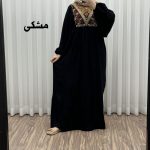 پیراهن نخی گلدوزی مدل شارلوت آستین کیمونو کد 1643