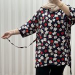 بلوز بابونه پارچه خارجی کد 1731 - تصویر 4