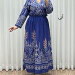 پیراهن ساحلی چپ و راستی مدل دیجیتال کد 1747