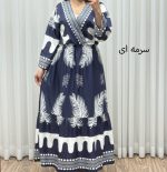 پیراهن ساحلی آیلین چپ و راستی کد 1746 - Image 6