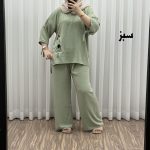 ست بلوز شلوار بادکنکی جدید کد 1640 - تصویر 4