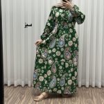 پیراهن فلور بوگاتی ترمه کد 1644 - تصویر 4