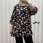 بلوز بابونه پارچه خارجی کد 1731 - تصویر 2