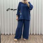 ست بلوز شلوار بادکنکی جدید کد 1640 - تصویر 2
