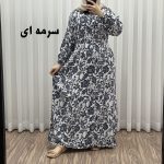پیراهن فلور نخی مدل ایوبی کد 1642 - تصویر 5