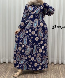 پیراهن فلور بوگاتی ترمه کد 1644