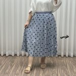 دامن گیپوری خال خالی کد 1795 - تصویر 2