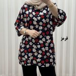 بلوز بابونه پارچه خارجی کد 1731 - تصویر 5