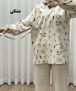 مانتو جلوبسته مدل کاکتوس کد 1818