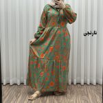 پیراهن فلور بوگاتی ترمه کد 1644 - تصویر 12