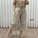 شلوار واید جنس لنین نچرال کد 1735