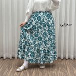دامن بلند نخی طرح فلور کد 1816 - Image 4
