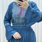 پیراهن گلدوزی وارداتی مدل نازی کد 1778 - Image 10