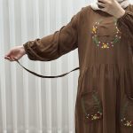 پیراهن گلدوزی نخی مدل خاطره کد 1780 - Image 11