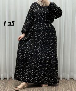 پیراهن بلند زنانه پفکی مدل پاموق کد 1760