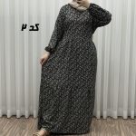 پیراهن بلند زنانه پفکی مدل پاموق کد 1760 - تصویر 7