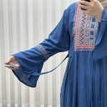 پیراهن گلدوزی وارداتی مدل مانیا کد 1777 - Image 2