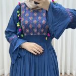 پیراهن گلدوزی وارداتی مدل جانان کد 1779 - Image 4