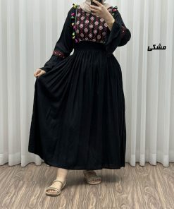 پیراهن گلدوزی وارداتی مدل جانان کد 1779