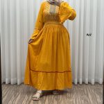 پیراهن گلدوزی وارداتی مدل نازی کد 1778 - Image 9