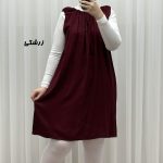 سارافون کوتاه ساده قواره دار کد 1762 - Image 10