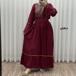 پیراهن گلدوزی وارداتی مدل نازی کد 1778