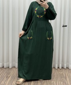 پیراهن گلدوزی نخی مدل خاطره کد 1780
