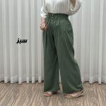 شلوار نخی کمر کش برماندو کد J1792 - Image 2