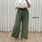شلوار نخی قواره دار کد 1782 - Image 3