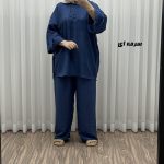 ست بلوز شلوار پانچی کد 1757