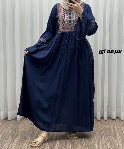 پیراهن گلدوزی وارداتی مدل مانیا کد 1777
