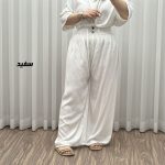 شلوار نخی کمر کش برماندو کد J1792
