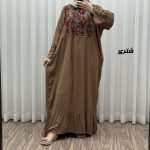 پیراهن نخی مدل پرنس پانچی کد J1786 - تصویر 4