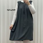 سارافون کوتاه ساده قواره دار کد 1762 - Image 6