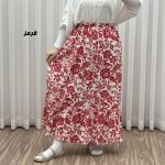 دامن بلند نخی طرح فلور کد 1816 - Image 7