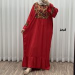 پیراهن نخی مدل پرنس پانچی کد J1786 - تصویر 2