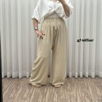 شلوار نخی قواره دار کد 1782 - Image 6