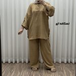 ست بلوز شلوار پانچی کد 1757 - Image 2