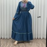 پیراهن گلدوزی وارداتی مدل نازی کد 1778 - Image 4