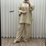 ست بلوز شلوار پانچی کد 1757 - Image 4