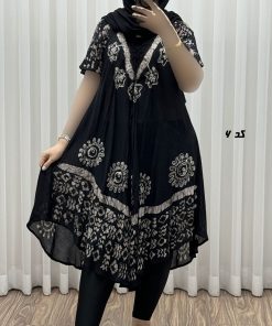 پیراهن ساحلی سنگشور وارداتی لامبادا کد K1886