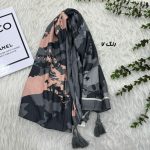 شال طرحدار نخی کد 1899 - تصویر 5