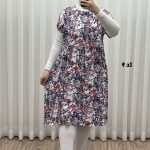 پیراهن کوتاه 2 چین پارچه خارجی کد 1838 - تصویر 4