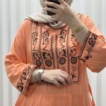 پیراهن نخی مدل الهه H1865 - تصویر 7